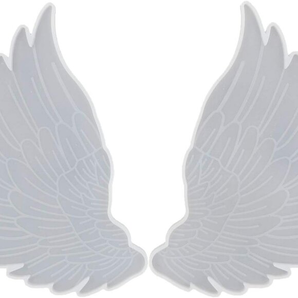 1Pair Angel Wings Molds Left & Right Wings Epoxy Resin Casting Silicone Mold, 1P - Picture 1 of 3
